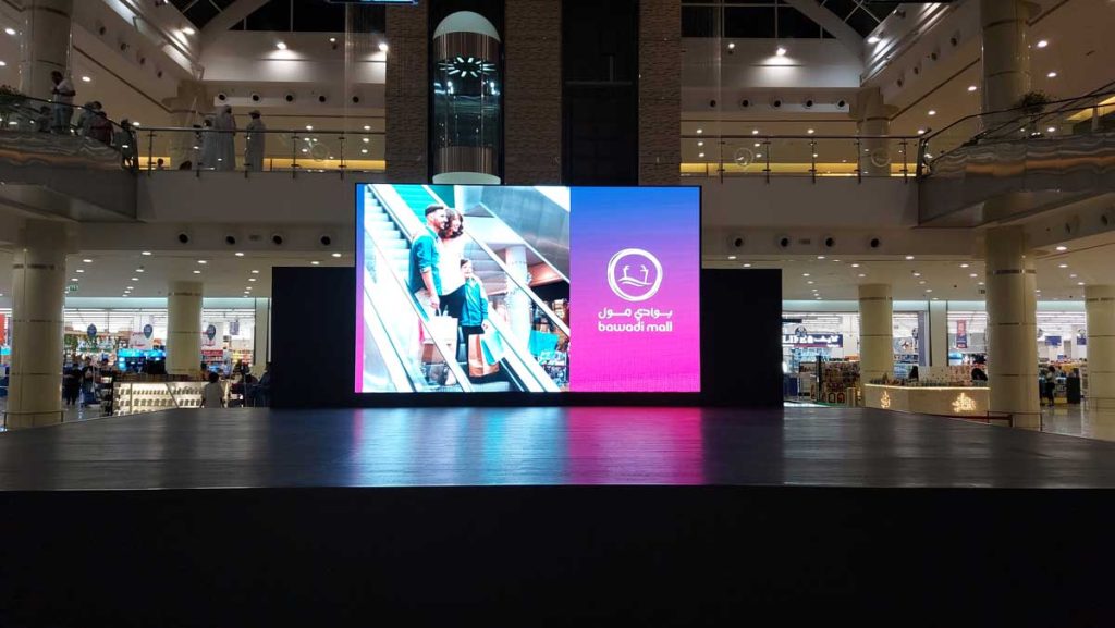 Proyecto Internacional de Pantallas LED - Bawadi Mall - Resultado final