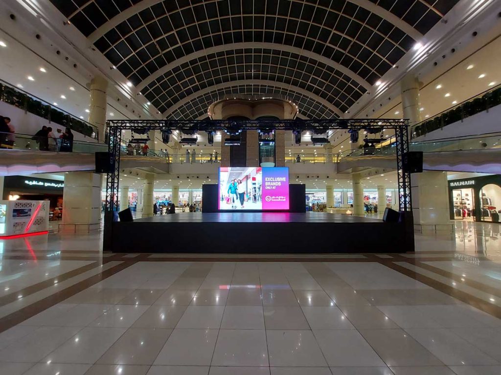 Proyecto Internacional de Pantallas LED - Bawadi Mall - Resultado final en Dubai